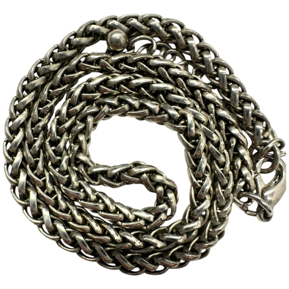 Silvertone Wheat Chain - Picture 3 of 5